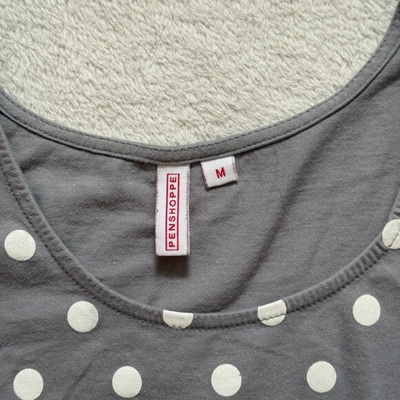 Penshoppe Polka Dot Grey Tee - Picture 2 of 2